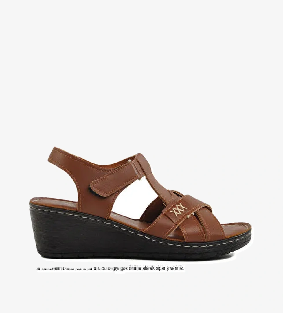 Taba Topuklu Kadın Sandalet 673572 Z