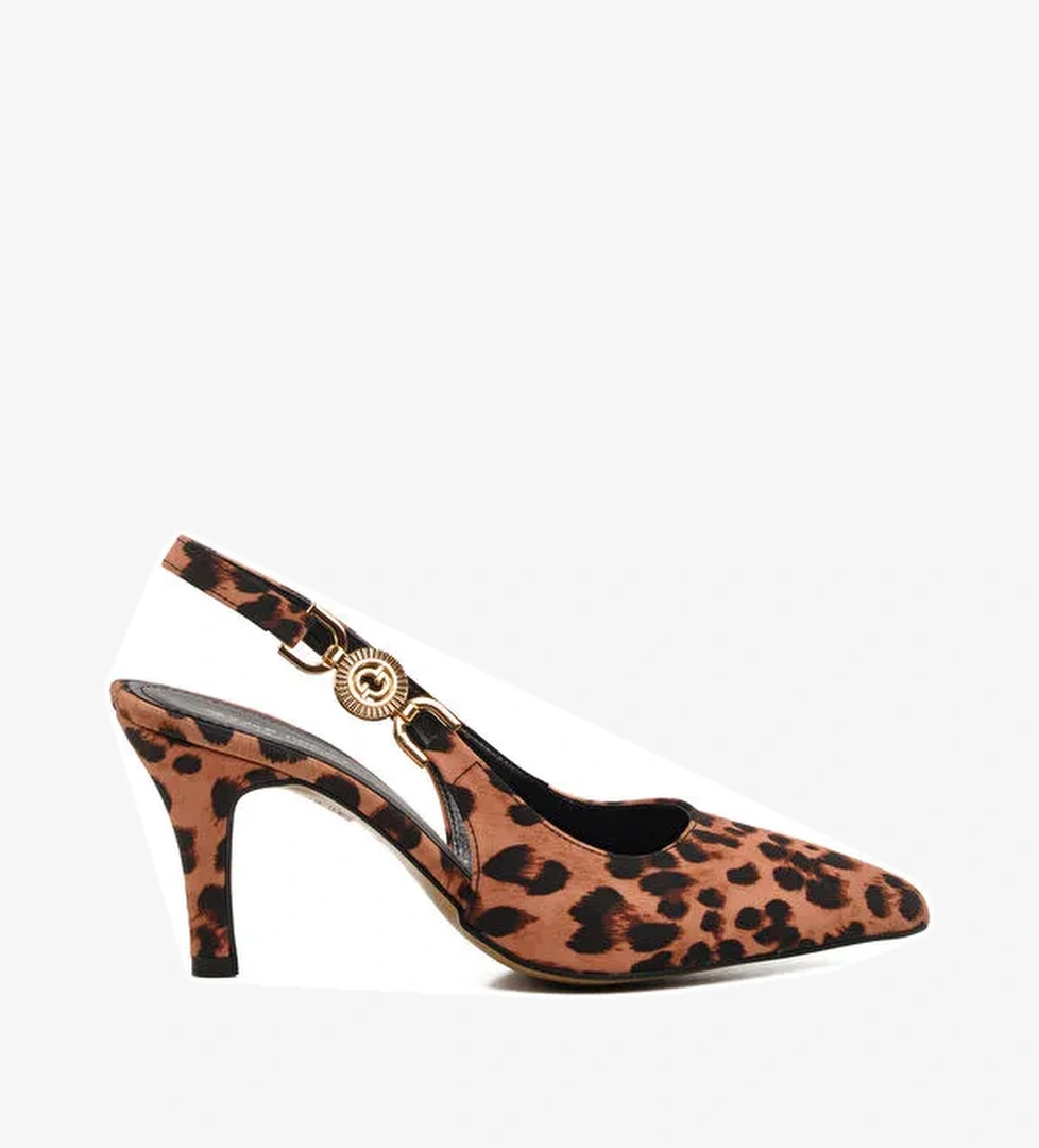 Leopar Desenli Kadın İnce Topuklu Ayakkabı 312390 Z