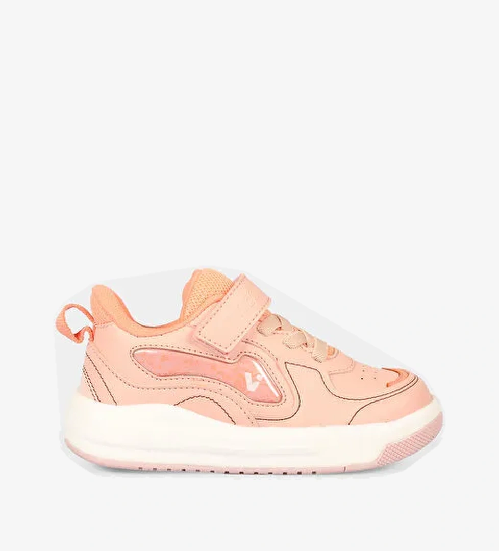 Disnew Işıklı Kız Okul Öncesi Pudra Sneaker - Görsel 1