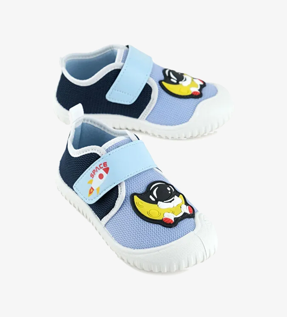 Yazlık Erkek Çocuk PVC Taban Cırt Cırtlı Ayarlanabilir Keten Günlük Ayakkabı - Görsel 1