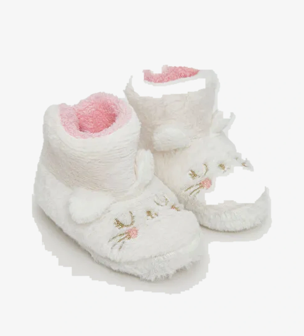 Tavşan Figürlü Pelüş Kız Bebek Ev Botu - Görsel 1