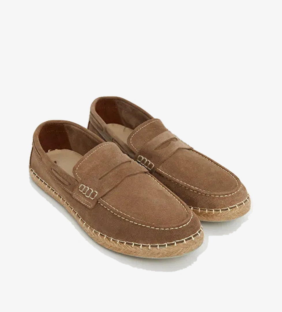 Süet Görünümlü Erkek Loafer Ayakkabı - Görsel 1