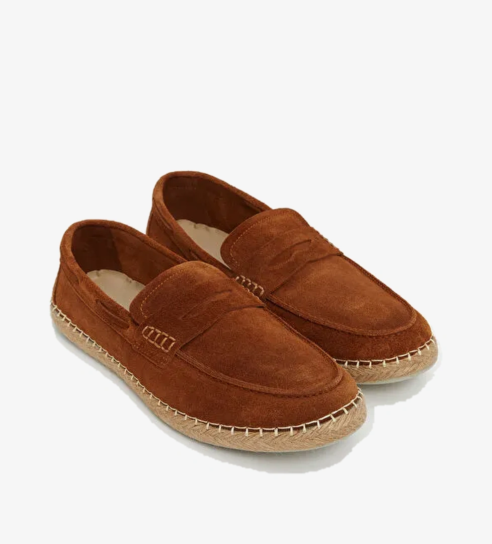 Süet Görünümlü Erkek Loafer Ayakkabı