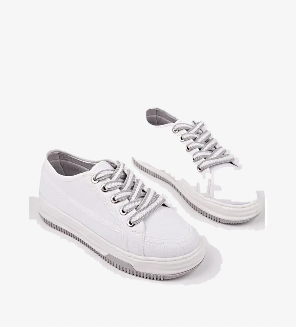 CARİNA Kalın Taban Bağcıklı Kadın Günlük Sneaker Spor Ayakkabı