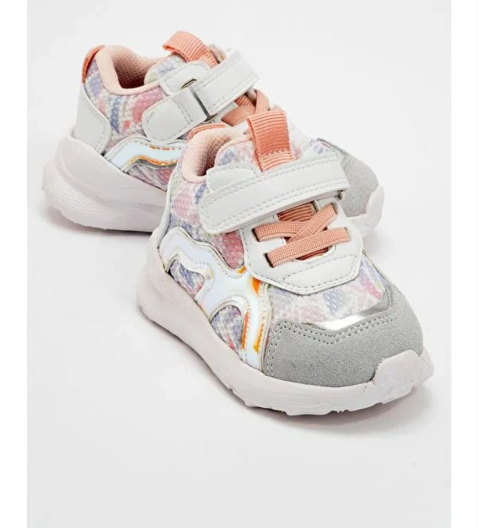 Kız Çocuk Beyaz Hakiki Deri Spor Ayakkabı