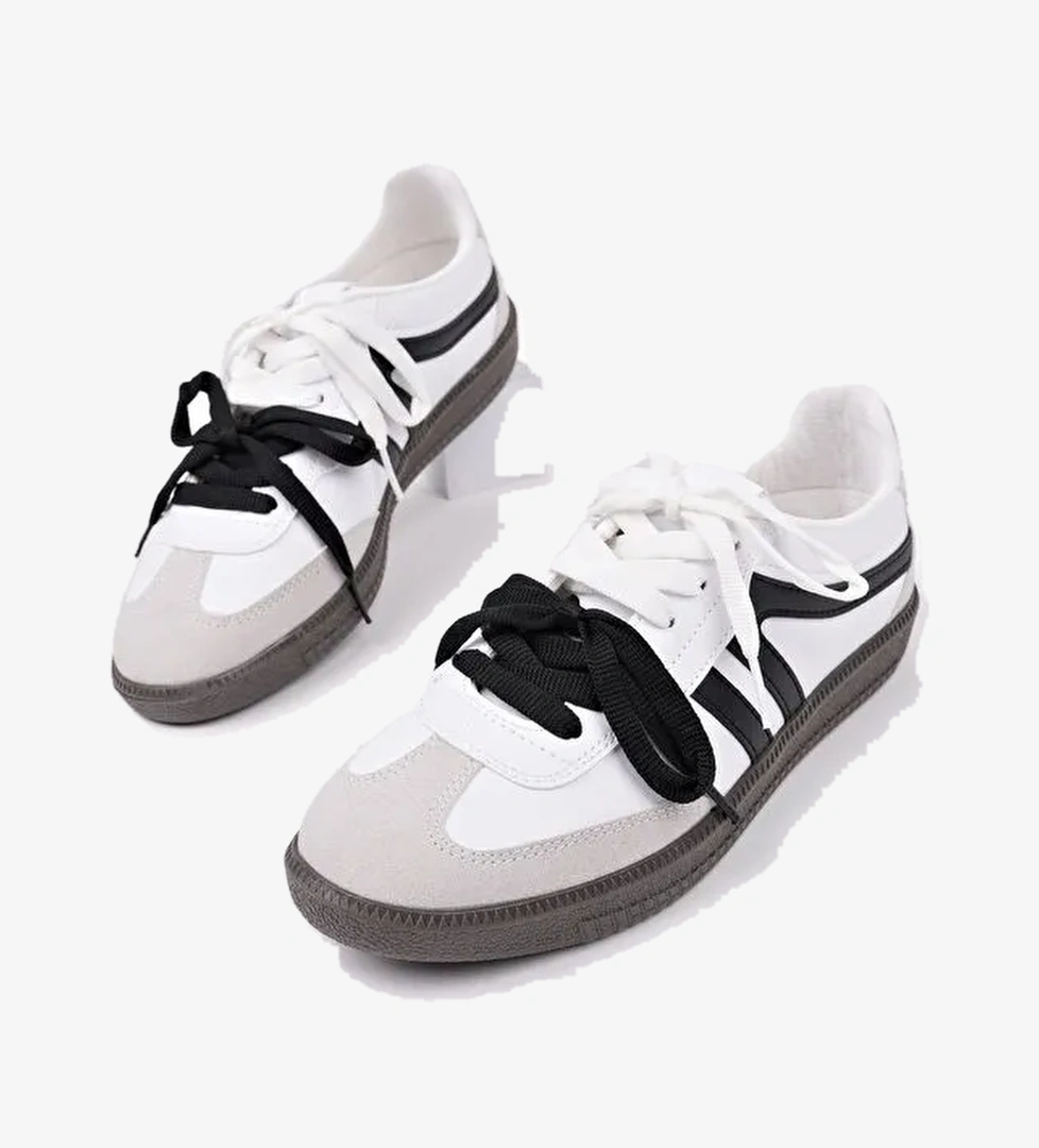 RETRO Çift Bağcıklı Günlük Kadın Sneaker Spor Ayakkabı