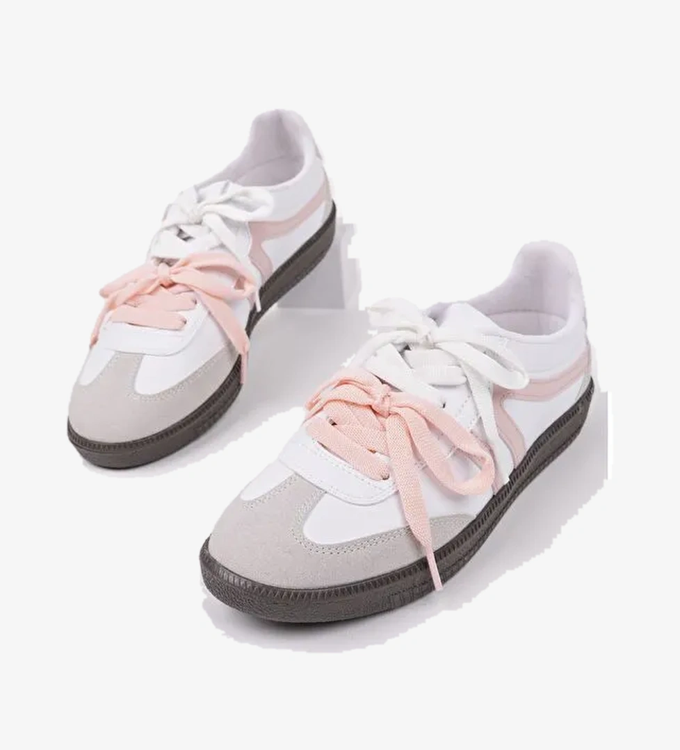 RETRO Çift Bağcıklı Günlük Kadın Sneaker Spor Ayakkabı
