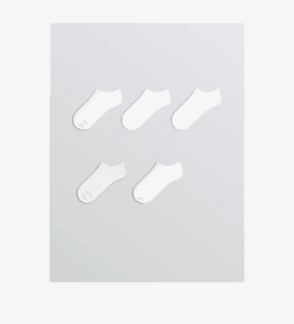 Lcw Dream Kadın Düz Sneaker Çorap 5'li model görseli