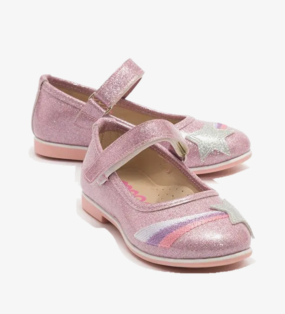 Mnpc Pembe Mnpc Yildizli Kız Çocuk Günlük Babet