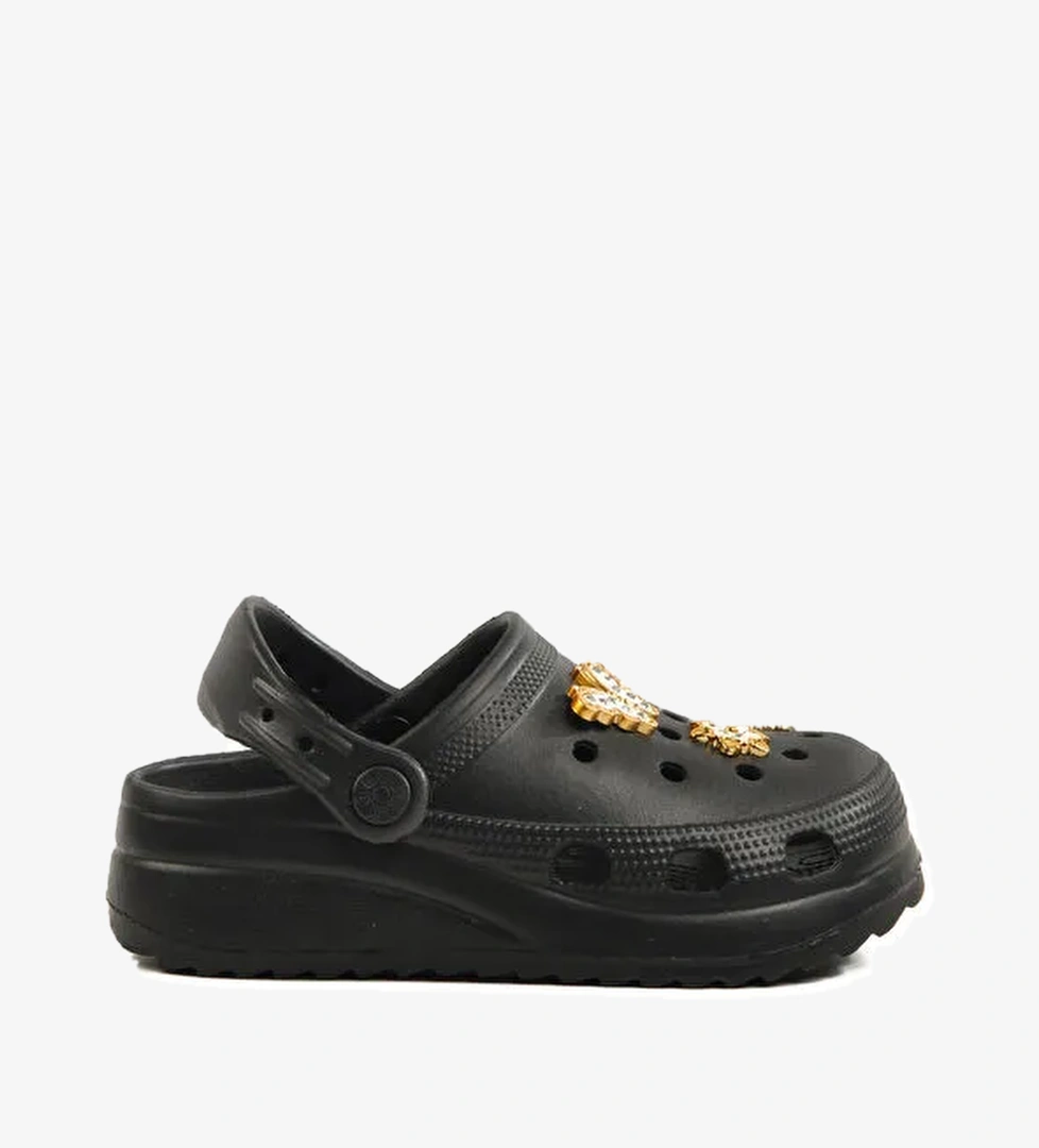 Siyah Unisex Sabo Çocuk Terlik 205 F