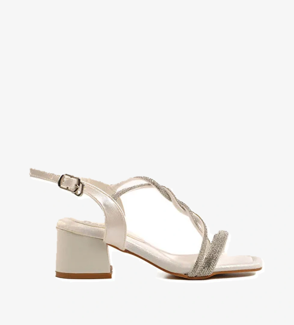 Sedef Kız Çocuk Taşlı Sandalet 07 F - Görsel 1