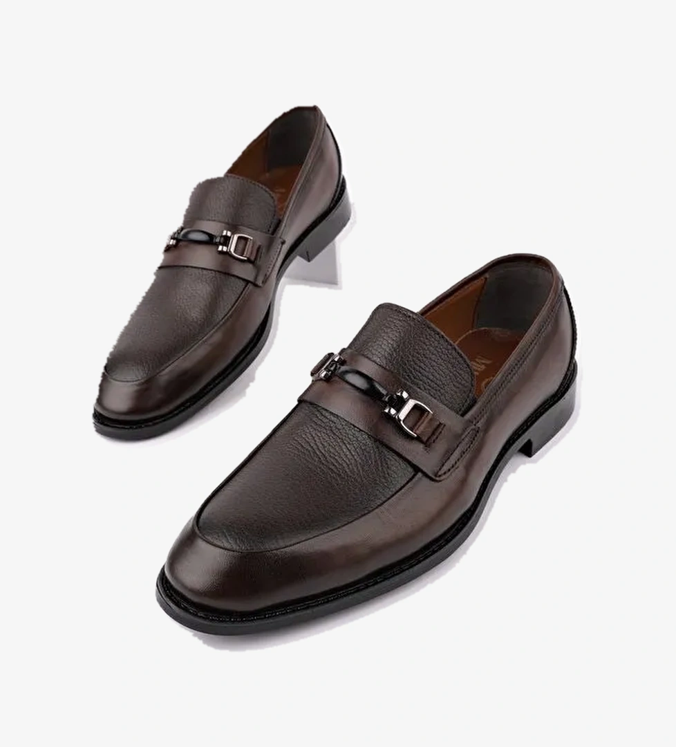 BONDY Hakiki Deri Klasik Günlük Ortopedik Erkek Ayakkabı