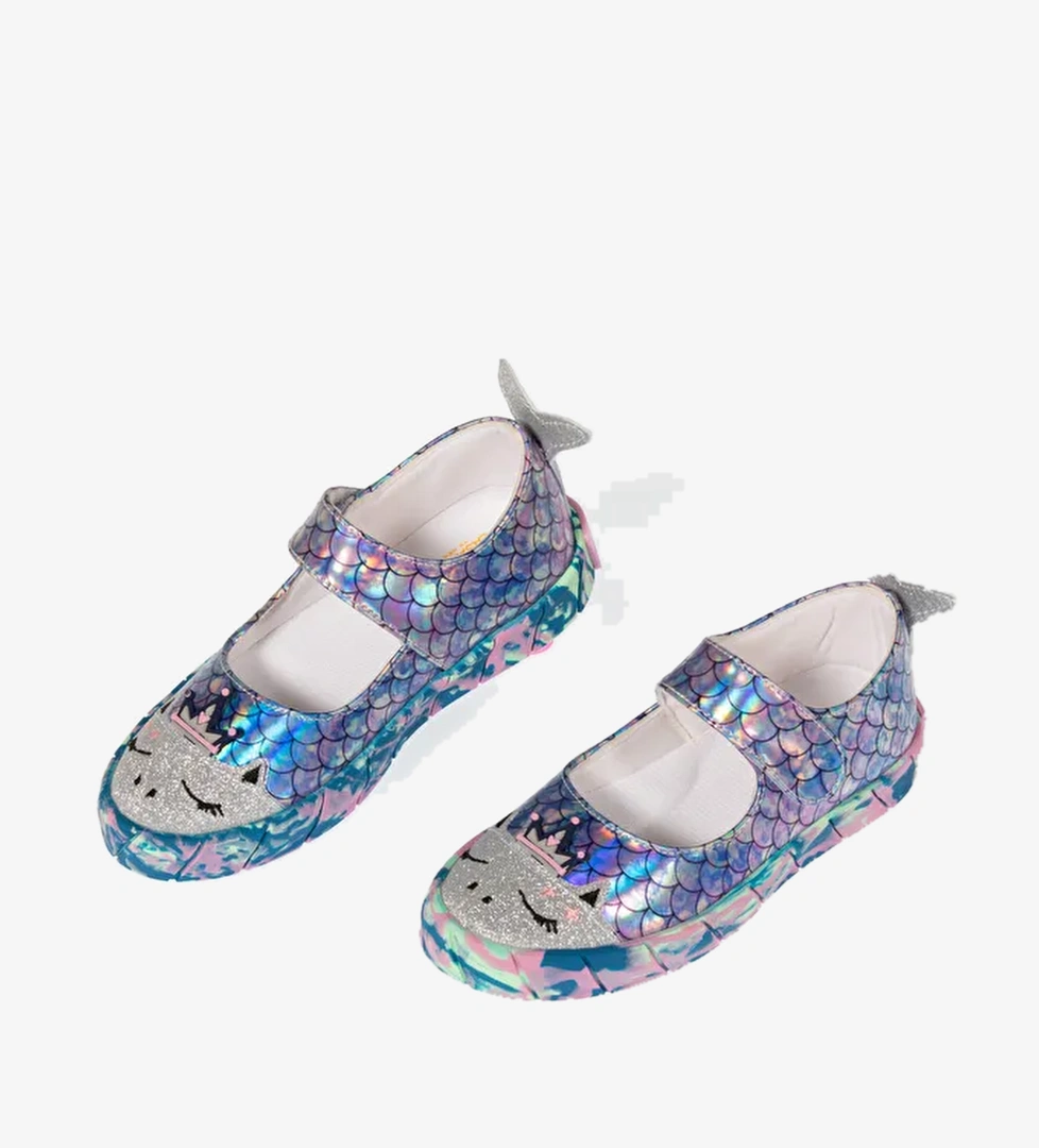 Denizkızı Hologram 3D Kız Çocuk Babet Sneakers - Görsel 1