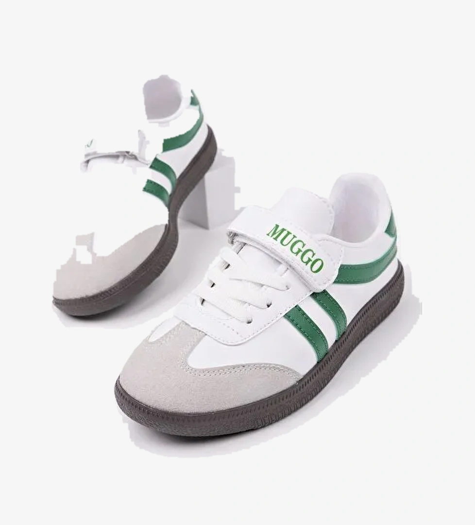 DUDLEY Günlük Ortopedik Bağcıklı Ve Cırtlı Çocuk Sneaker Spor Ayakkabı