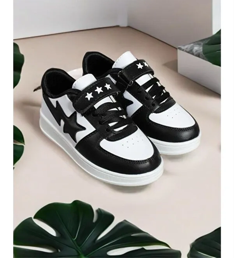 Stars Cırtlı Bağcıklı Erkek Kız Çocuk Spor Ayakkabı