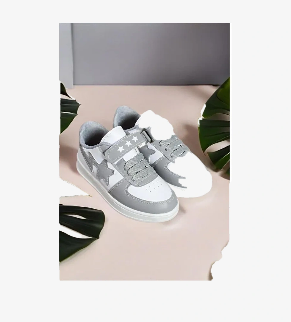 Stars Cırtlı Bağcıklı Erkek Kız Çocuk Spor Ayakkabı