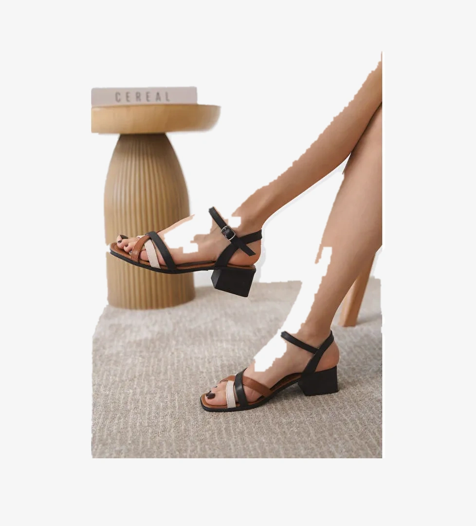 D1625 Günlük Ortopedik Kadın Topuklu Ayakkabı - Görsel 1