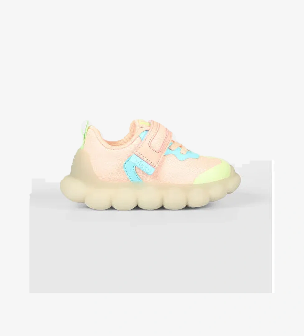 Bread Işıklı Kız Bebek Pudra Spor Ayakkabı - Görsel 1