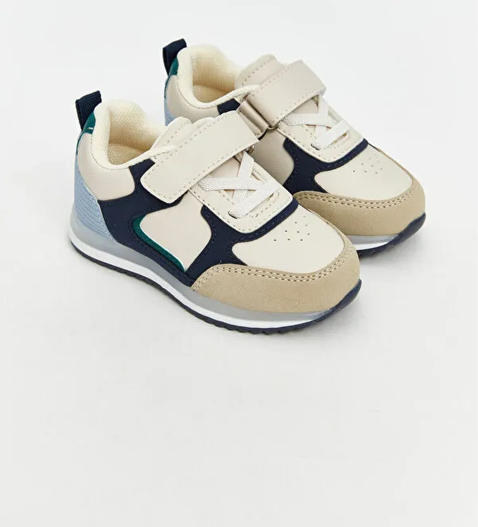 Bağcık ve Cırt Cırtlı Erkek Bebek Spor Ayakkabı - Görsel 1