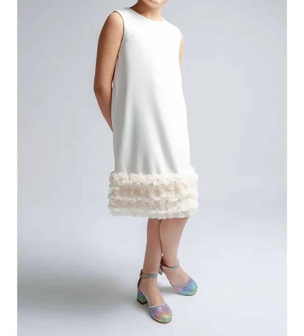 Kız Çocuk Topuklu Tasarım Abiye Ayakkabı