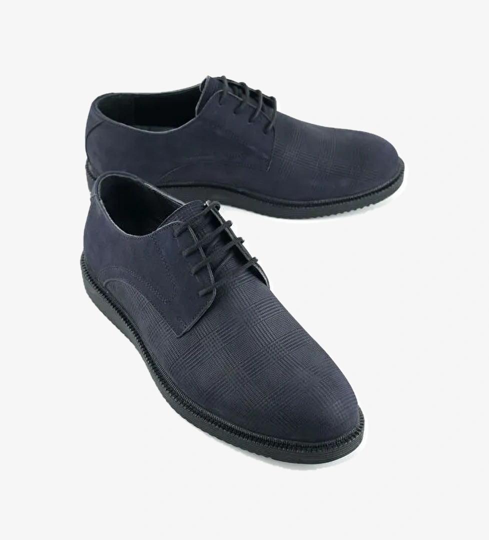 Erkek İç Dış Hakiki Deri Ortopedik Rahat Taban Bağcıklı Ayarlanabilir Günlük Klasik Ayakkabı