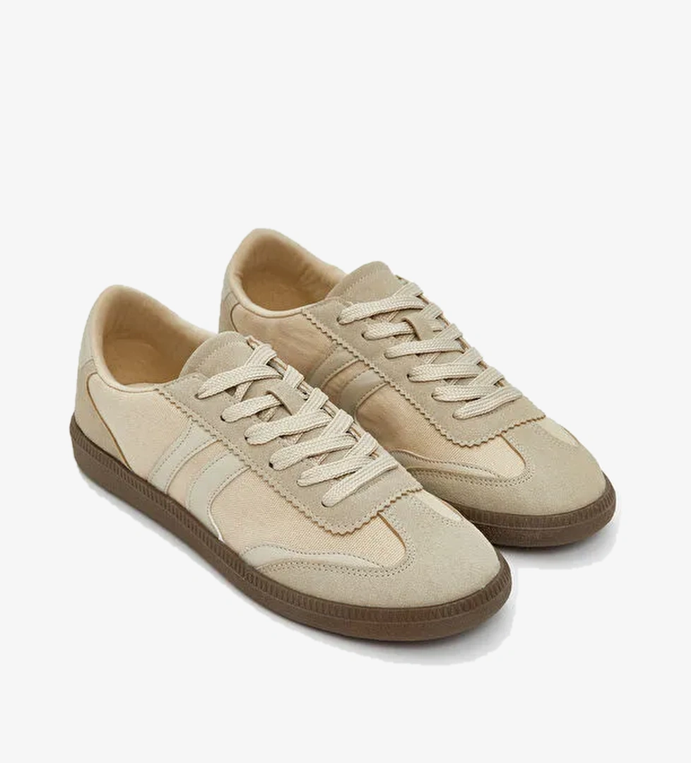 Lcw Steps Kahverengi Lcw Steps Bağcıklı Kadın Spor Ayakkabı