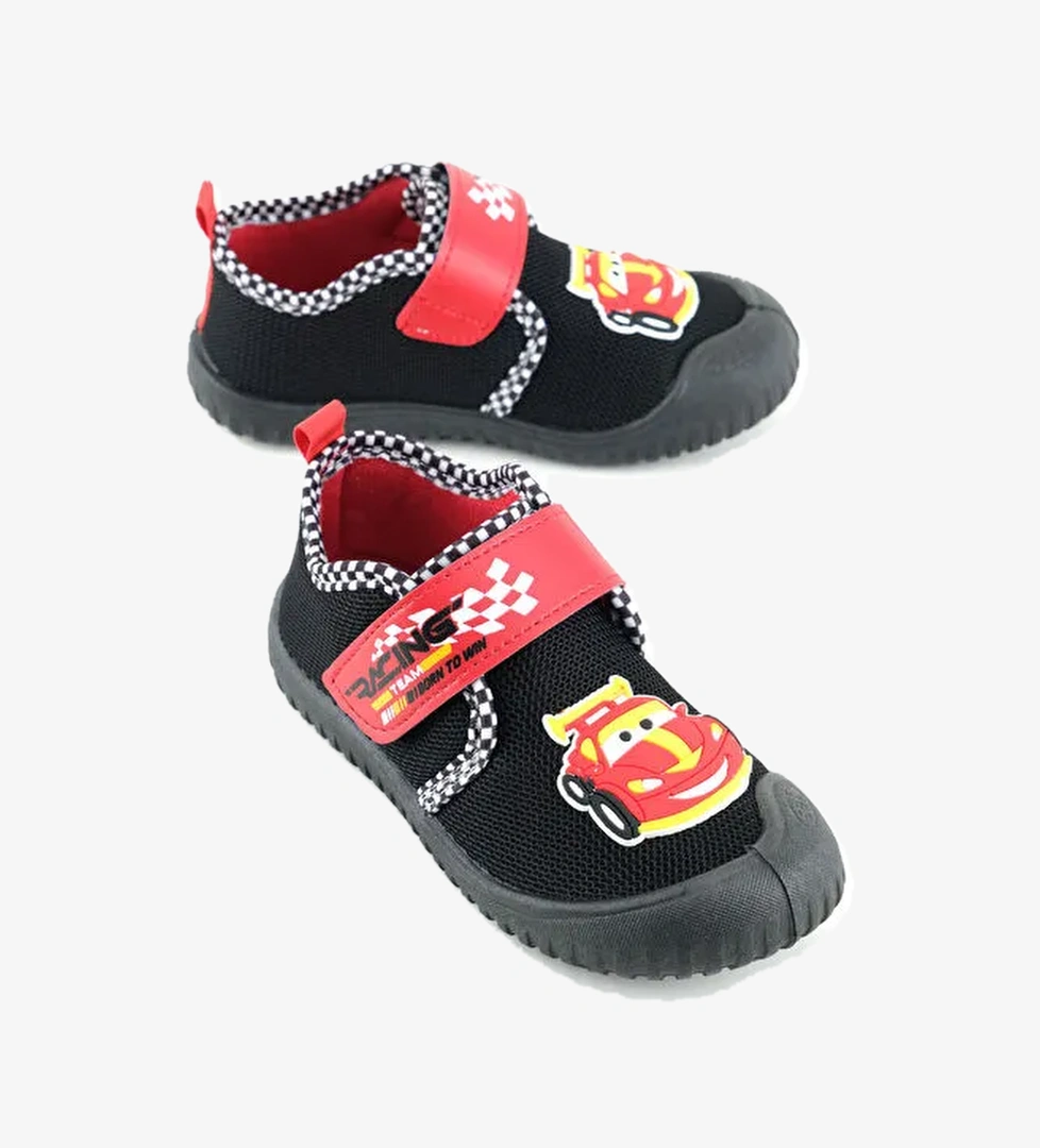 Yazlık Erkek Çocuk Rahat Taban Cırt Cırtlı Ayarlanabilir Keten Ev Kreş Günlük Ayakkabı - Görsel 1