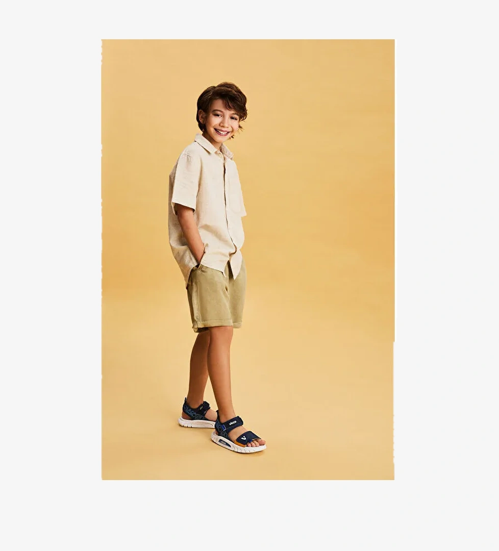 Dekan Hafif Erkek Okul Öncesi Lacivert Sandalet - Görsel 1