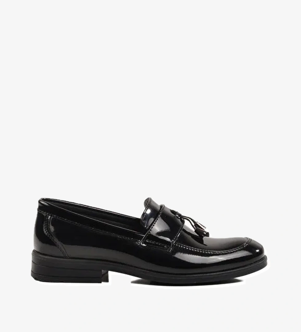 Siyah Rugan Erkek Çocuk Klasik Ayakkabı 3040 F