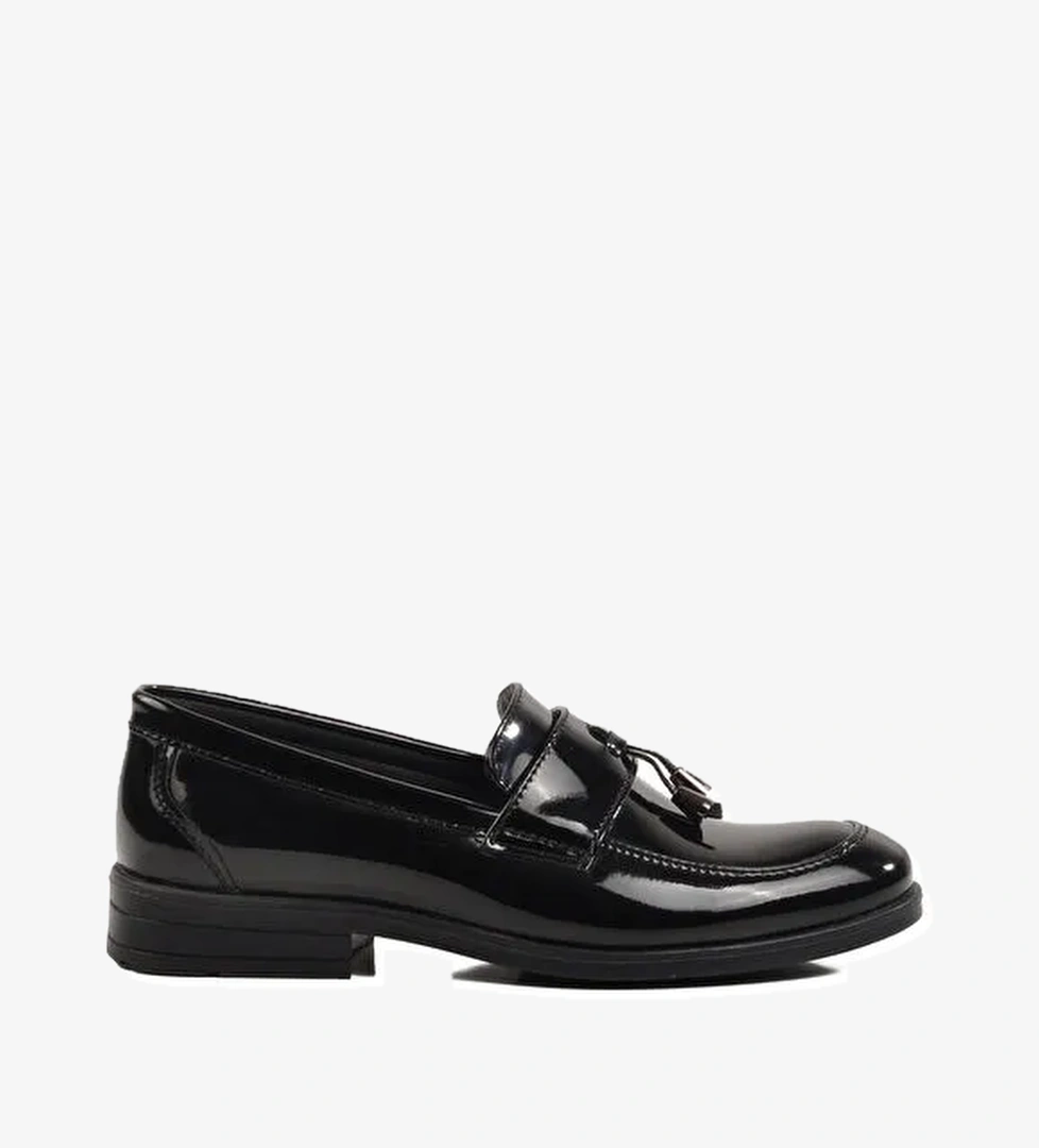 Siyah Rugan Erkek Çocuk Klasik Ayakkabı 3040 P