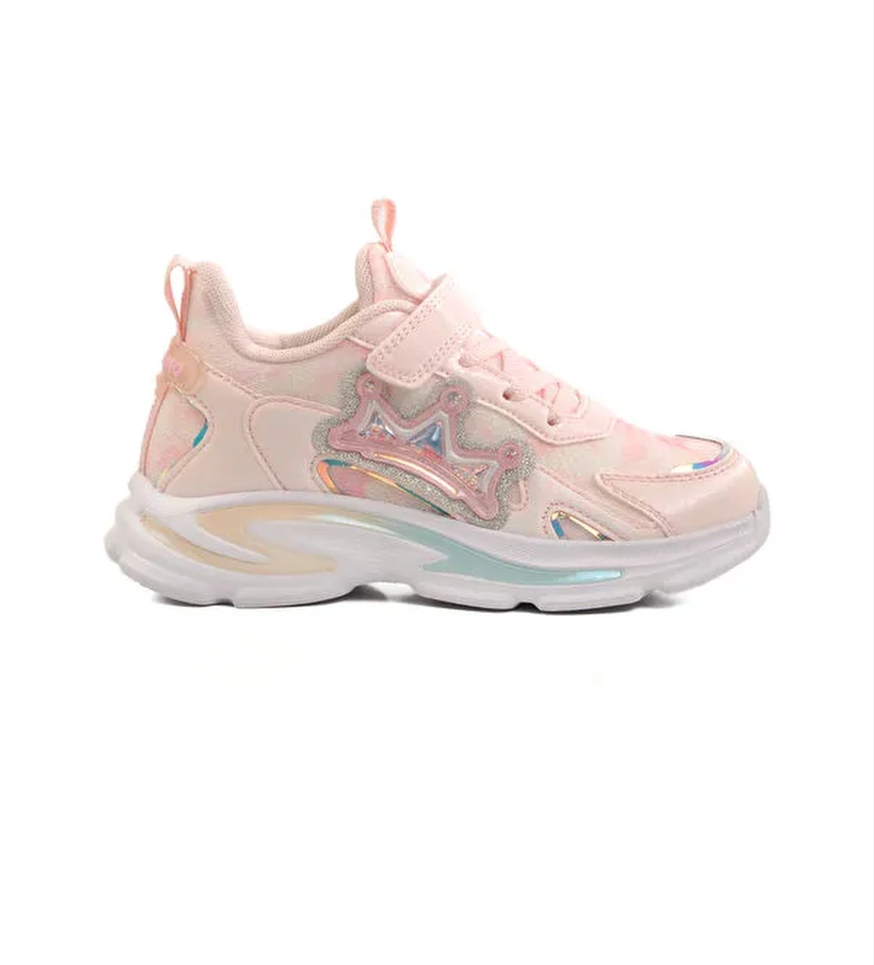 Pudra Cırtlı Kız Çocuk Spor Ayakkabı 1965 F