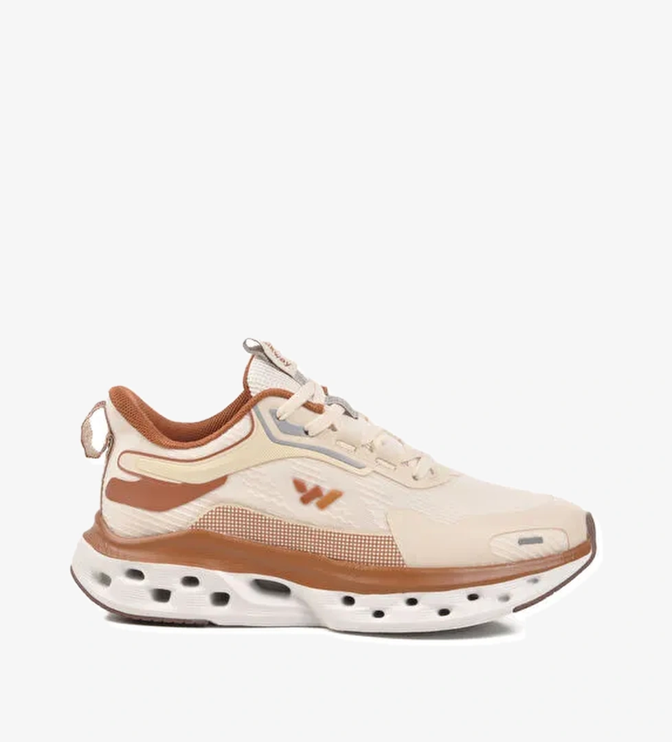 Bej Memory Foam Hafif Fileli Kadın Spor Ayakkabı Nora G