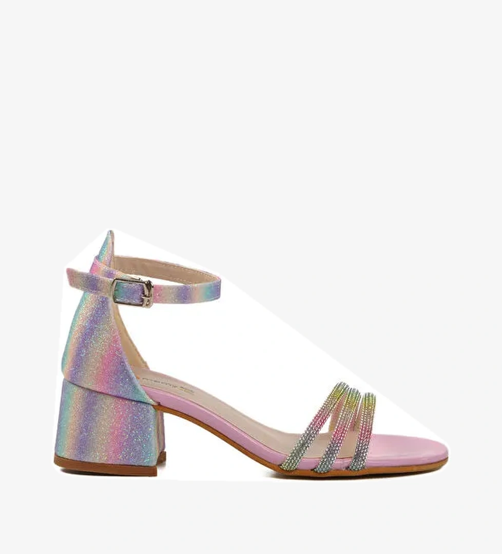 Ayakmod Pembe Taş İşlemeli Kız Çocuk Sandalet 254 Ry 6504 F model görseli