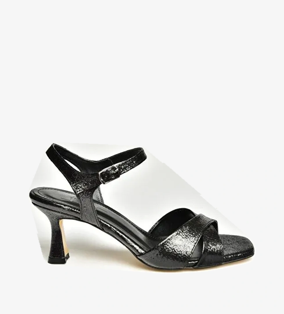 U5695213 Siyah Kadın Topuklu Ayakkabı