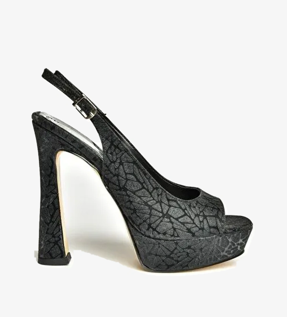 U2464830 Siyah Kadın Topuklu Ayakkabı