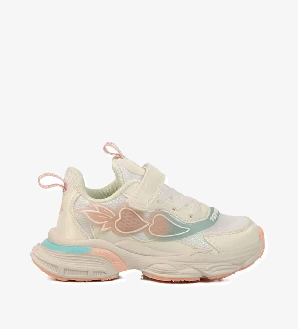 Beyaz Cırtlı Hafif Hava Alabilen Kız Çocuk Spor Ayakkabı 1976 P