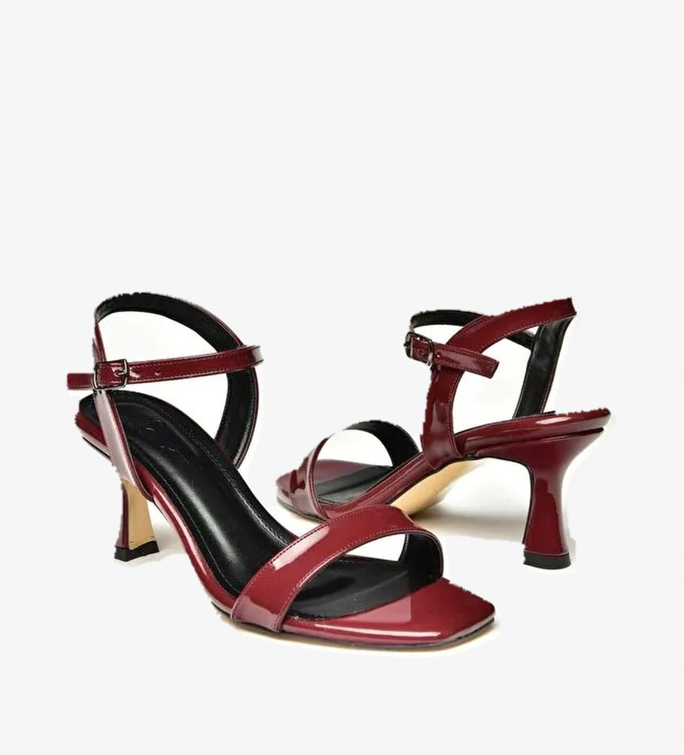 U5695199 Bordo Kadın Topuklu Ayakkabı