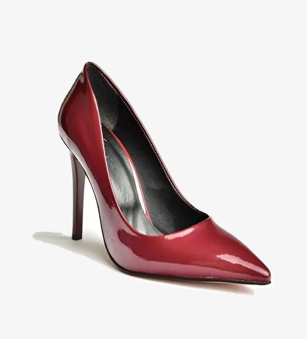 T6761920 Bordo Kadın Topuklu Ayakkabı