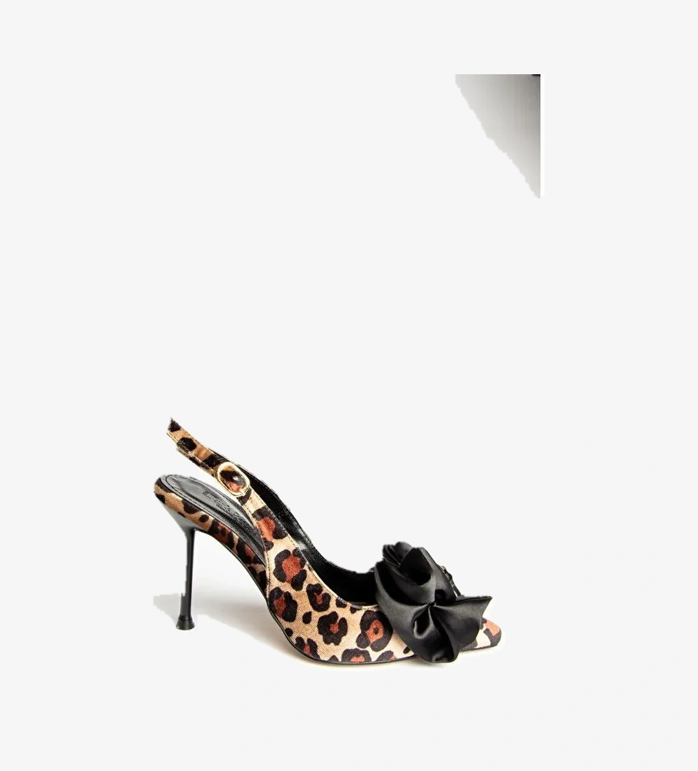 U8200917 Taba Kadın Topuklu Ayakkabı