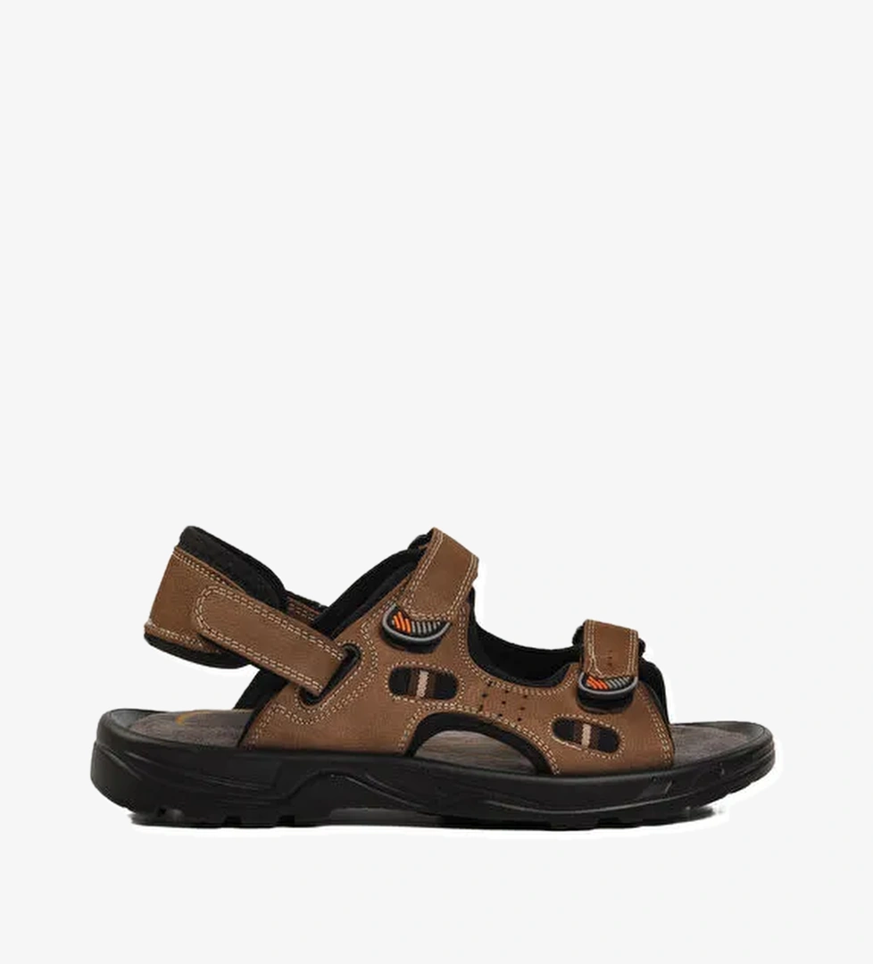 Kum Nubuk Hakiki Deri Erkek Sandalet 1405 M