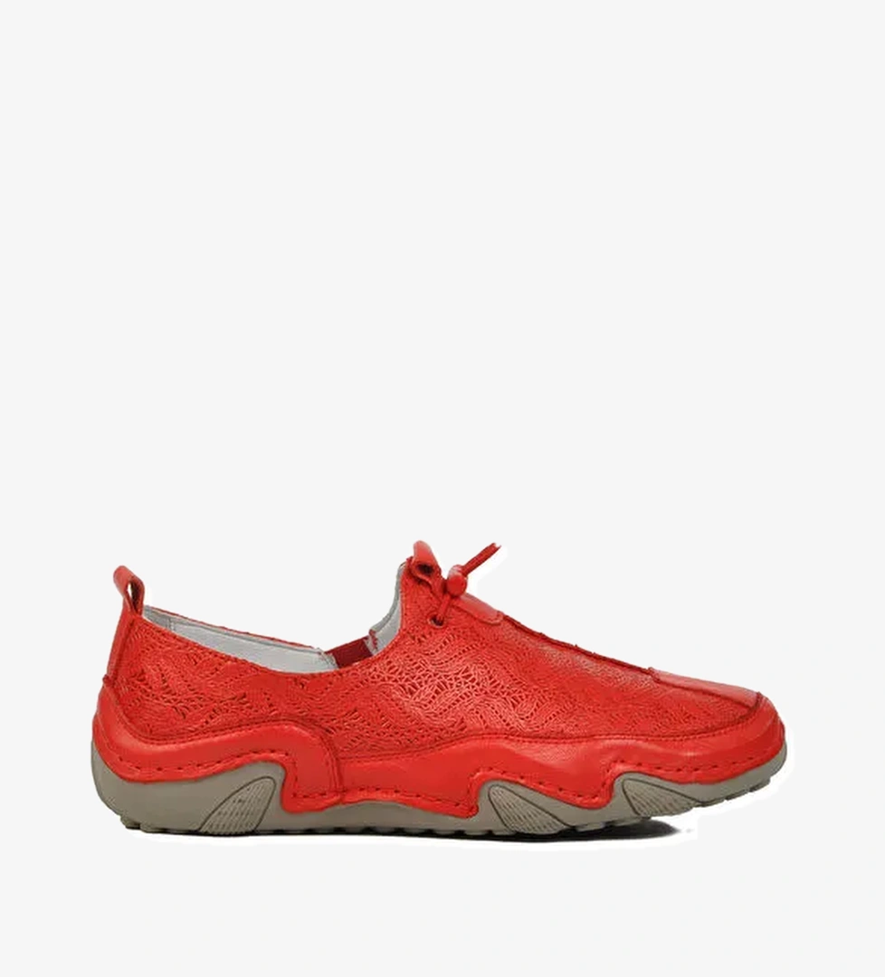 Ayakmod Siyah Ayakmod Hakiki Deri Kadın Casual Ayakkabı 124-3 Z