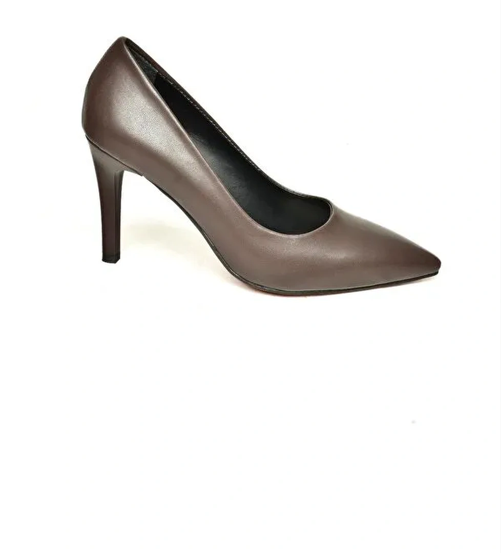 U6760820 Kahverengi Kadın Topuklu Ayakkabı