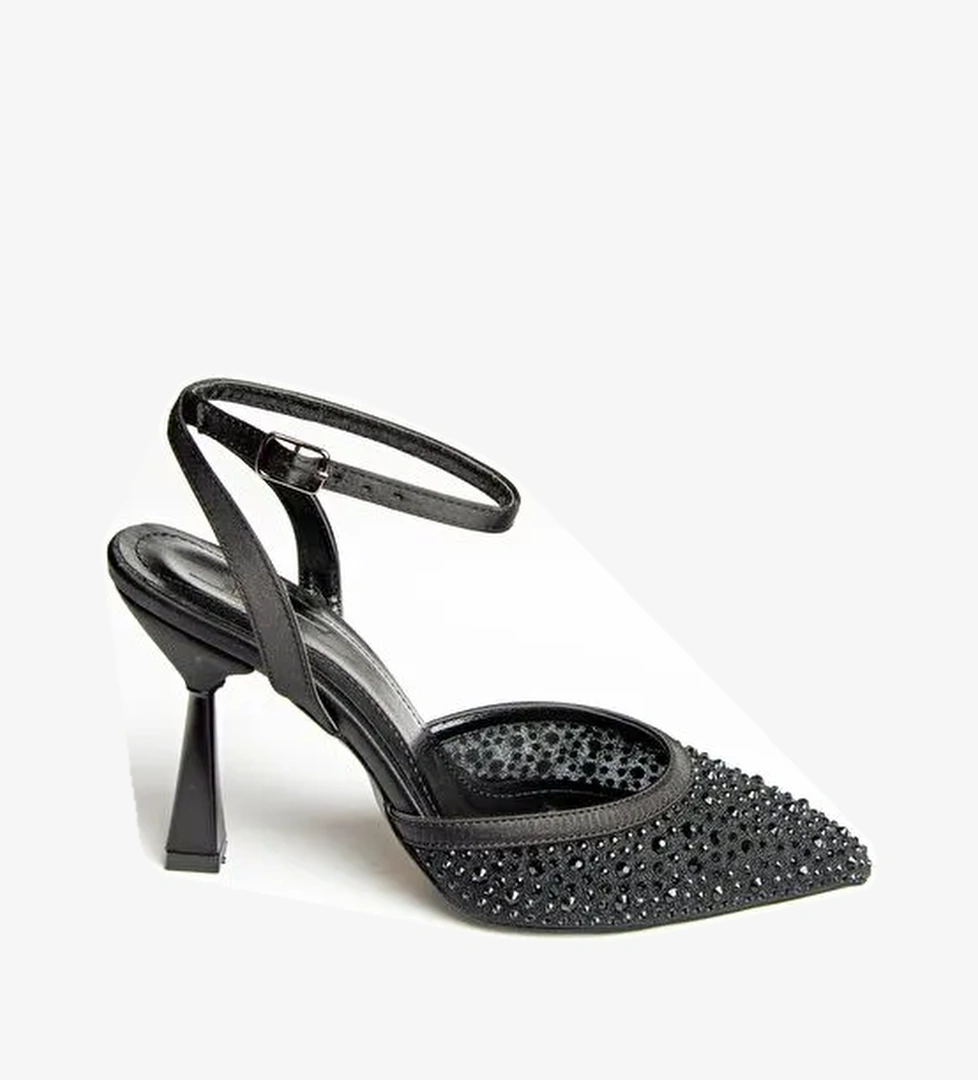 Fox Shoes U6763352 Siyah Kadın Topuklu Ayakkabı model görseli