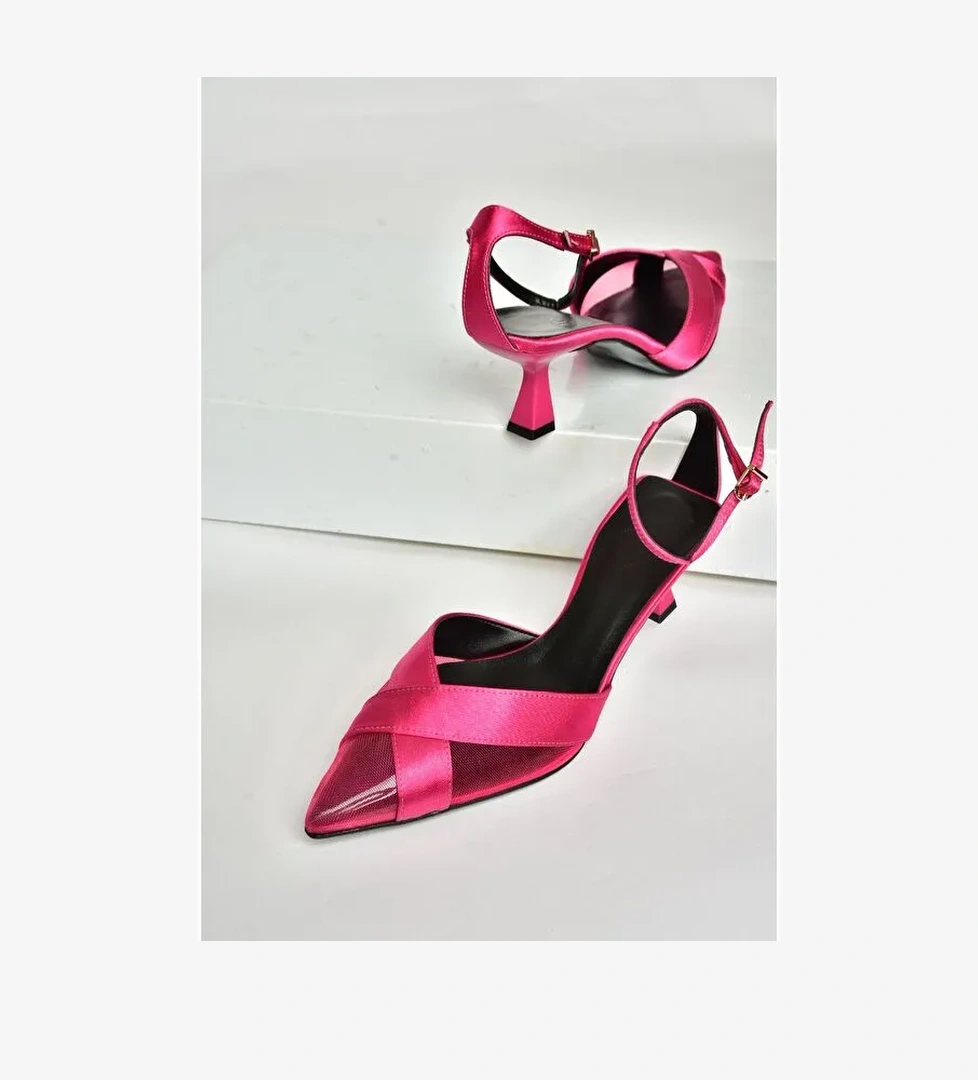 U6540742 Fuşya Kadın Topuklu Ayakkabı
