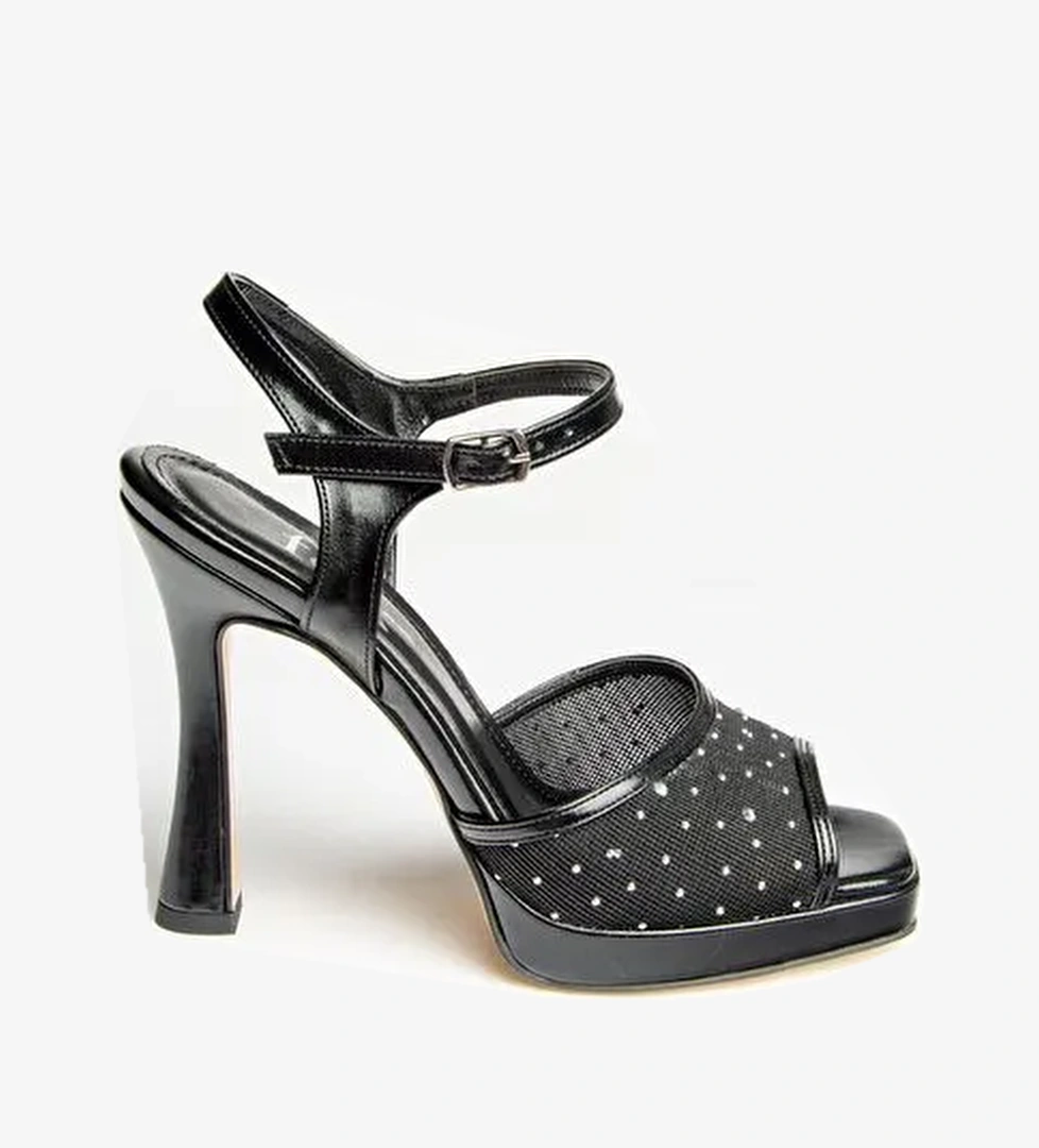 U5699214 Siyah Kadın Topuklu Ayakkabı