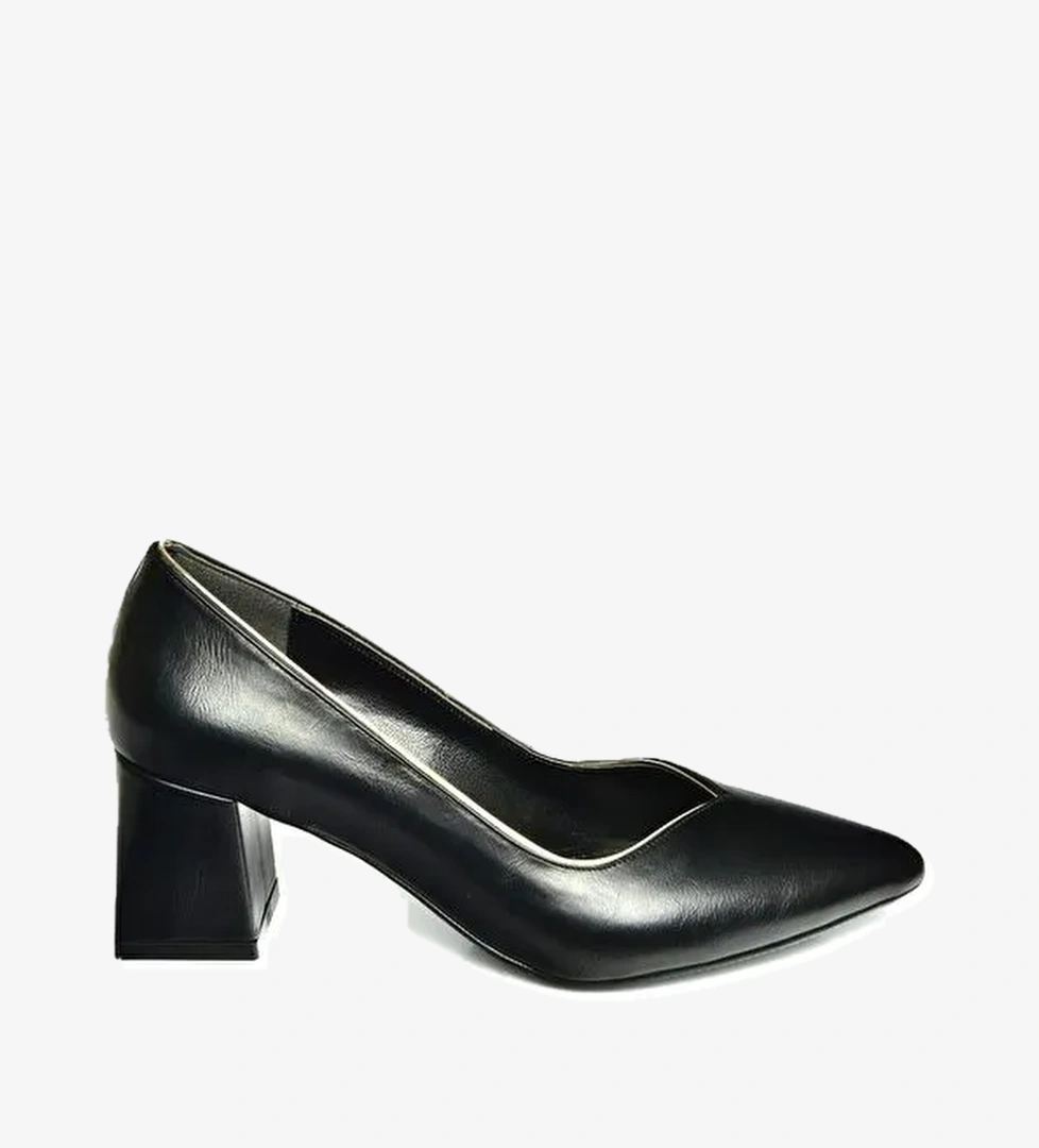 U8206211 Siyah Kadın Topuklu Ayakkabı - Görsel 1