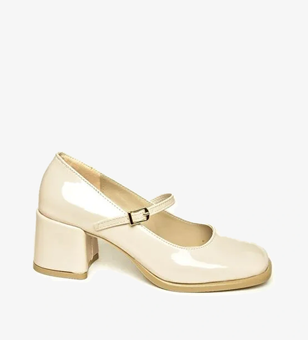 U5184220 Bej Kadın Topuklu Ayakkabı