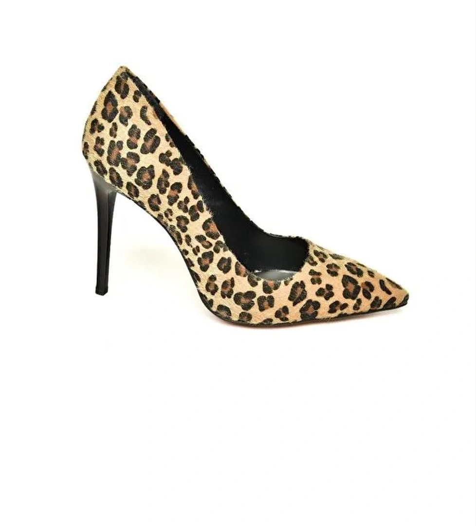 T6761920 Taba Kadın Topuklu Ayakkabı - Görsel 1