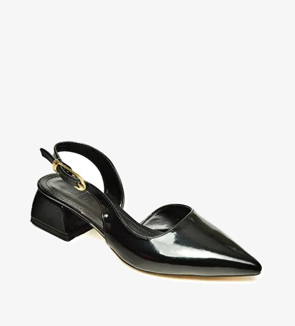 U9982124 Siyah Kadın Topuklu Ayakkabı