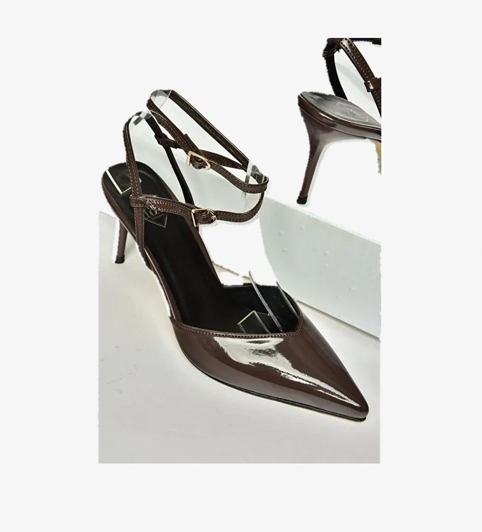 U6540781 Kahverengi Kadın Topuklu Ayakkabı